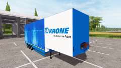 Focal low loader semi-trailer Krone for Farming Simulator 2017
