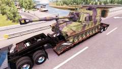 Semi carrying military equipment v1.0.1 for American Truck Simulator