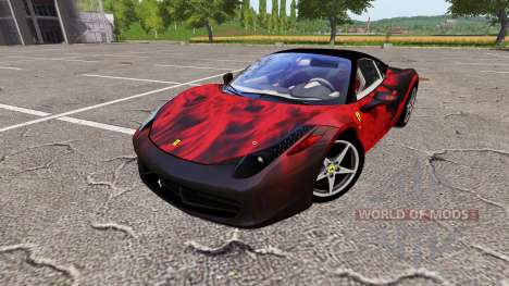 Ferrari 458 Italia fireskin for Farming Simulator 2017