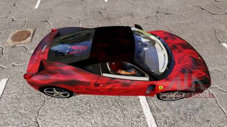 Ferrari 458 Italia fireskin for Farming Simulator 2017