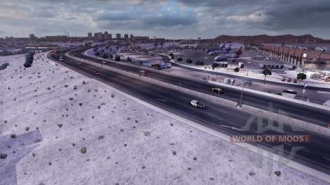 Frosty winter weather v2.1 for American Truck Simulator