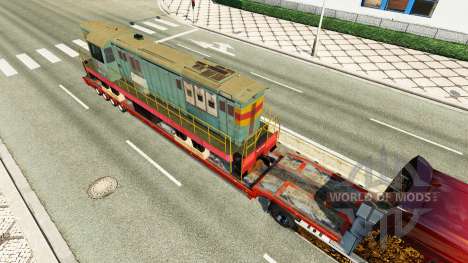 Semi-trailers with zeleznodoroznyj the line v1.7 for Euro Truck Simulator 2