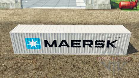 Container reefer 40ft Maersk for Farming Simulator 2015
