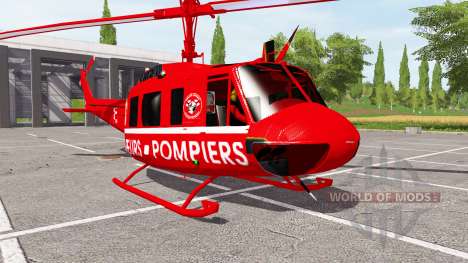 Bell UH-1D sapeurs-pompiers for Farming Simulator 2017
