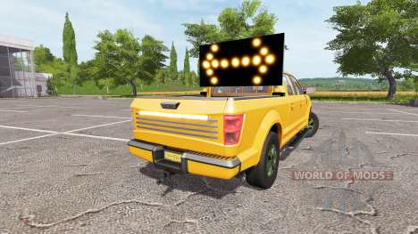 Lizard Pickup TT traffic advisor v1.2 for Farming Simulator 2017