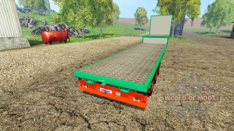 Aguas-Tenias semitrailer platform for Farming Simulator 2015