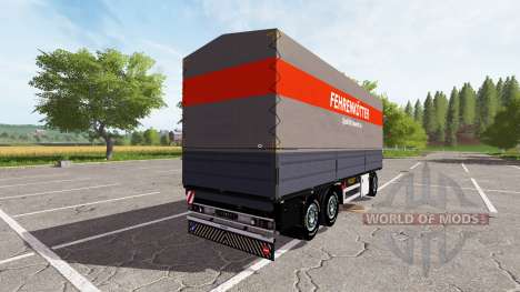 Flatbed trailer for Farming Simulator 2017