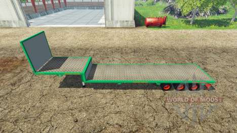 Aguas-Tenias semitrailer platform for Farming Simulator 2015