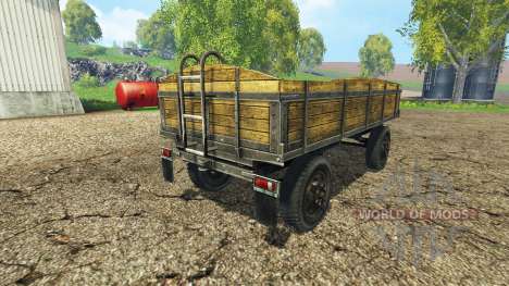 Old flatbed trailer v2.2 for Farming Simulator 2015