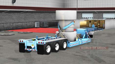Low sweep with a cargo of nuclear waste v1.1 for American Truck Simulator