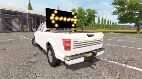 Lizard Pickup TT traffic advisor v1.1 for Farming Simulator 2017