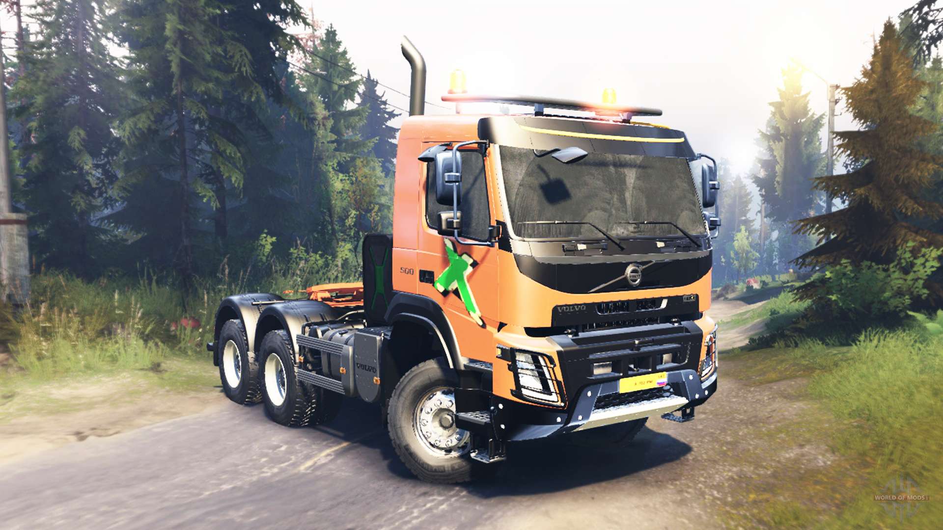 Volvo FMX 500 6x6 for Spin Tires