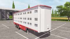 Michieletto livestock trailer v1.1 for Farming Simulator 2017