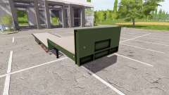 Flatbed low loader for Farming Simulator 2017