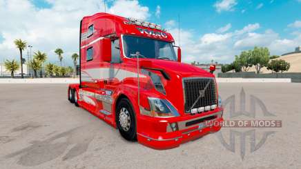 Skin Red Fantasy on the truck Volvo VNL 780 for American Truck Simulator