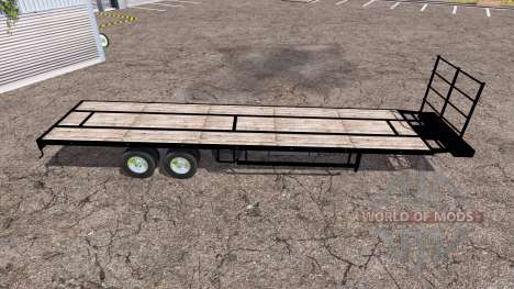 Flatebed trailer for Farming Simulator 2013