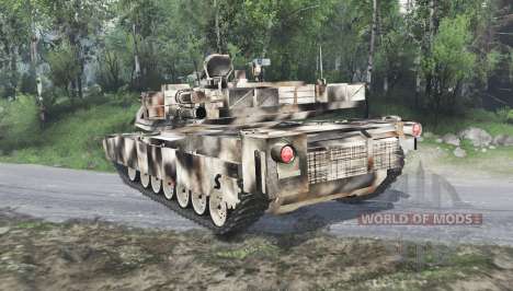 M1 Abrams desert camo for Spin Tires