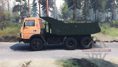 KamAZ 55111 for Spin Tires