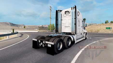 Skin on Schneider truck Freightliner Cascadia for American Truck Simulator