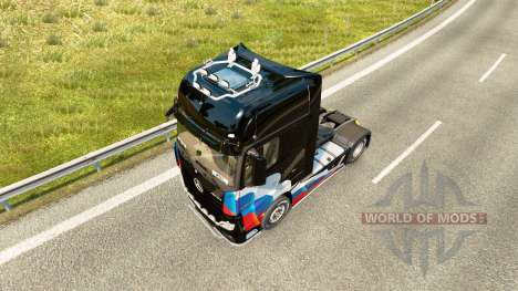 Skins Russian flag on the Mercedes-Benz Actros M for Euro Truck Simulator 2