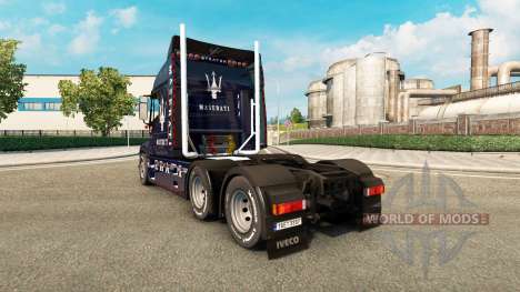 The skin of the Maserati on the truck Iveco Stra for Euro Truck Simulator 2