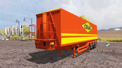 Tipper semitrailer Colas for Farming Simulator 2013