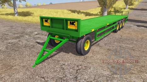 NC Engineering bale trailer for Farming Simulator 2013