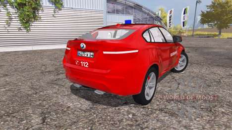 BMW X6 M (Е71) fire Department for Farming Simulator 2013