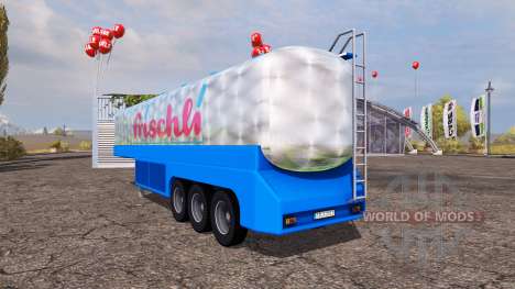 Milk tank semitrailer v1.01 for Farming Simulator 2013