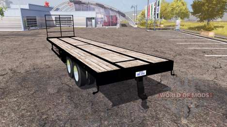 Flatebed trailer v1.1 for Farming Simulator 2013