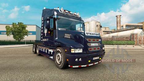 The skin of the Maserati on the truck Iveco Stra for Euro Truck Simulator 2