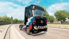 Skins Russian flag on the Mercedes-Benz Actros MP4 for Euro Truck Simulator 2