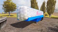 Milk tank semitrailer for Farming Simulator 2013