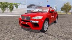 BMW X6 M (Е71) fire Department for Farming Simulator 2013