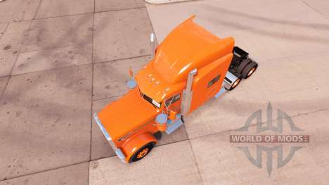 Orange skin for the truck Peterbilt 389 for American Truck Simulator