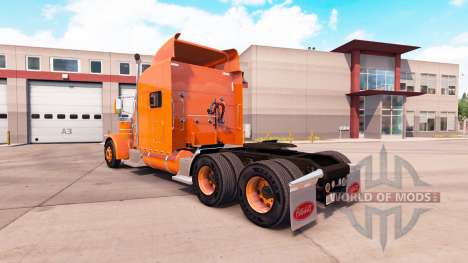 Orange skin for the truck Peterbilt 389 for American Truck Simulator