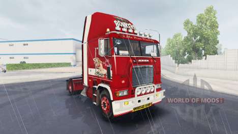Skin Little Miss on truck Freightliner FLB for American Truck Simulator