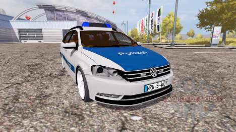Volkswagen Passat Variant (B7) Polizei for Farming Simulator 2013