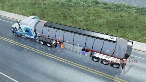 Chrome tanker 3-axle for American Truck Simulator