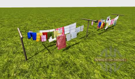 Clothesline double for Farming Simulator 2015