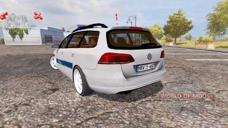 Volkswagen Passat Variant (B7) Polizei for Farming Simulator 2013