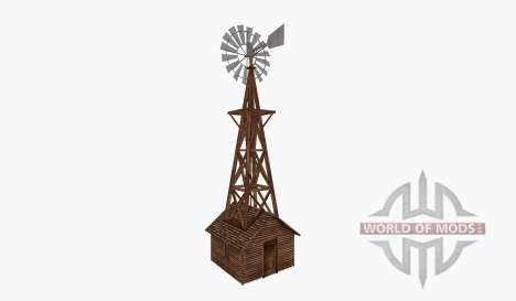 Wind pump tower hut small for Farming Simulator 2015