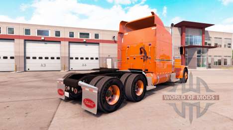Orange skin for the truck Peterbilt 389 v1.1 for American Truck Simulator