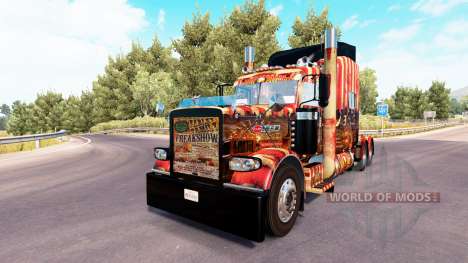 Creepy Carnevil skin for the truck Peterbilt 389 for American Truck Simulator