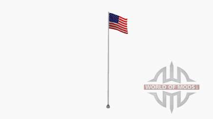 Flag pole USA for Farming Simulator 2015