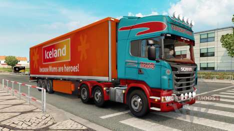 Painted truck traffic pack v2.2.2 for Euro Truck Simulator 2