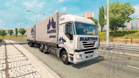 Tandem truck traffic v1.2 for Euro Truck Simulator 2
