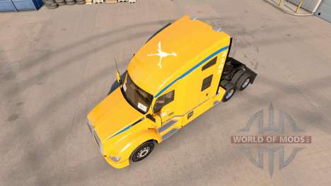 Skin AutoLineas America on tractor Kenworth T680 for American Truck Simulator