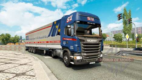 Painted truck traffic pack v2.3.1 for Euro Truck Simulator 2