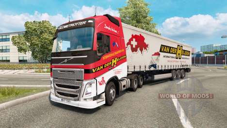 Painted truck traffic pack v2.6 for Euro Truck Simulator 2